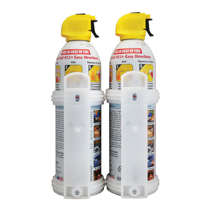 Fire Gone® Fire Suppressant 2-Pack with Brackets – 16 oz. Each