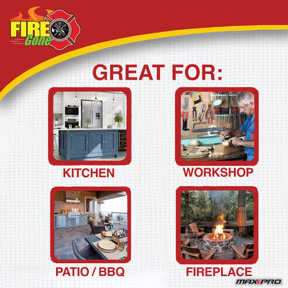 Fire Gone® Fire Suppressant 2-Pack with Brackets – 16 oz. Each