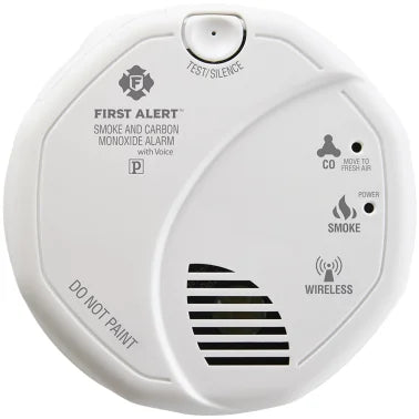 First Alert Wireless Interconnected Smoke & Carbon Monoxide Alarm with Voice & Location