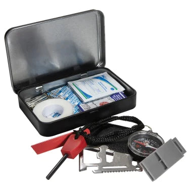 LifeGear First Aid and Survival Essentials Tin