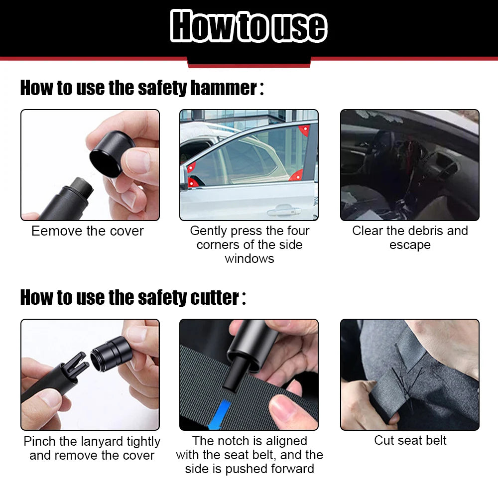 Emergency Car Window Hammer