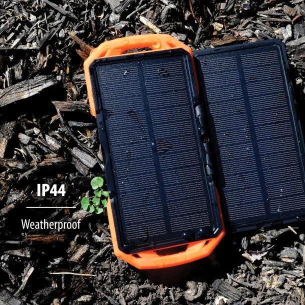 ToughTested Dual-Solar-Panel Switchback 10,000 mAh Power Bank