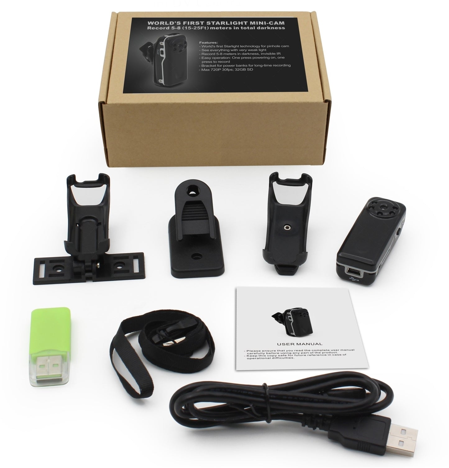 Mini IR Night Vision DVR Cam with Built-in Motion Detector